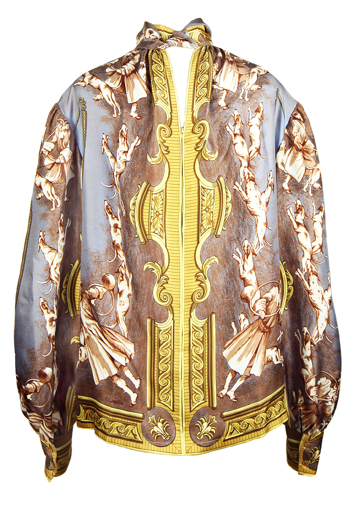 Шелковая блузка Hermès 