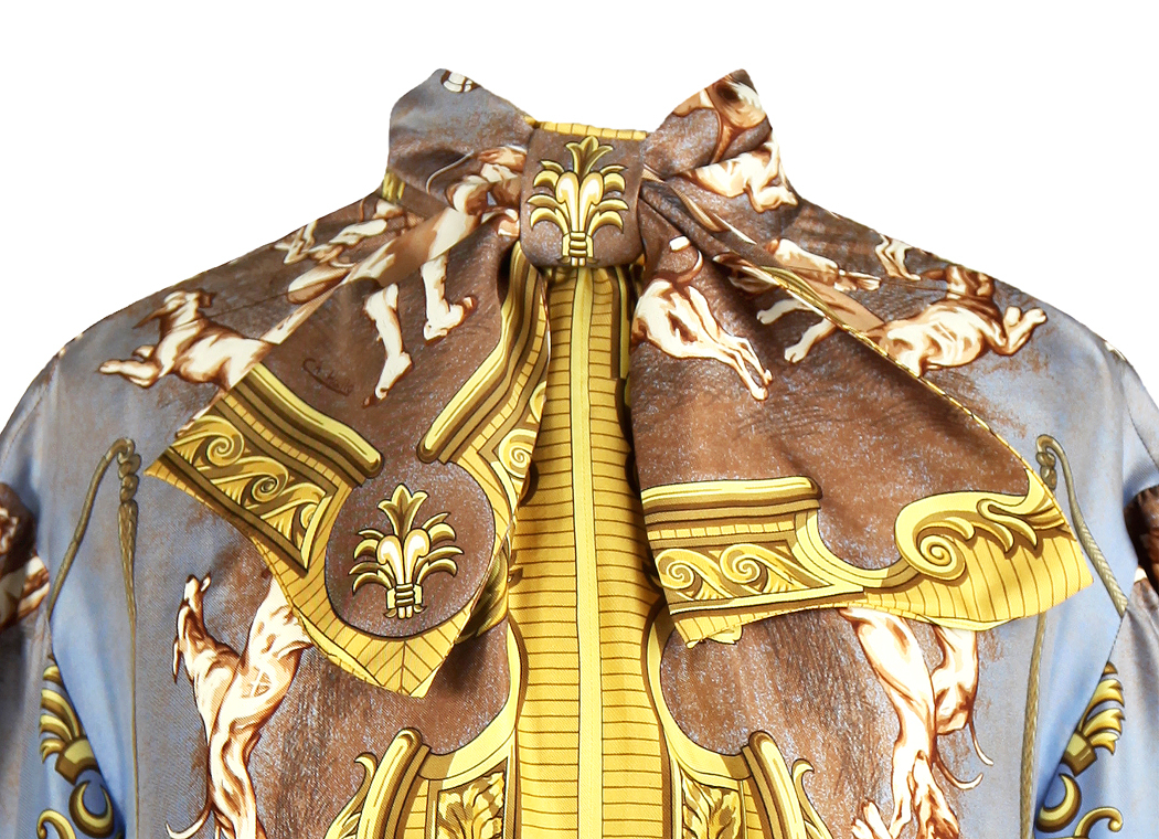 Шелковая блузка Hermès 