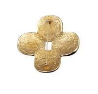 Массивная брошь Chanel с кристаллами Gripoix