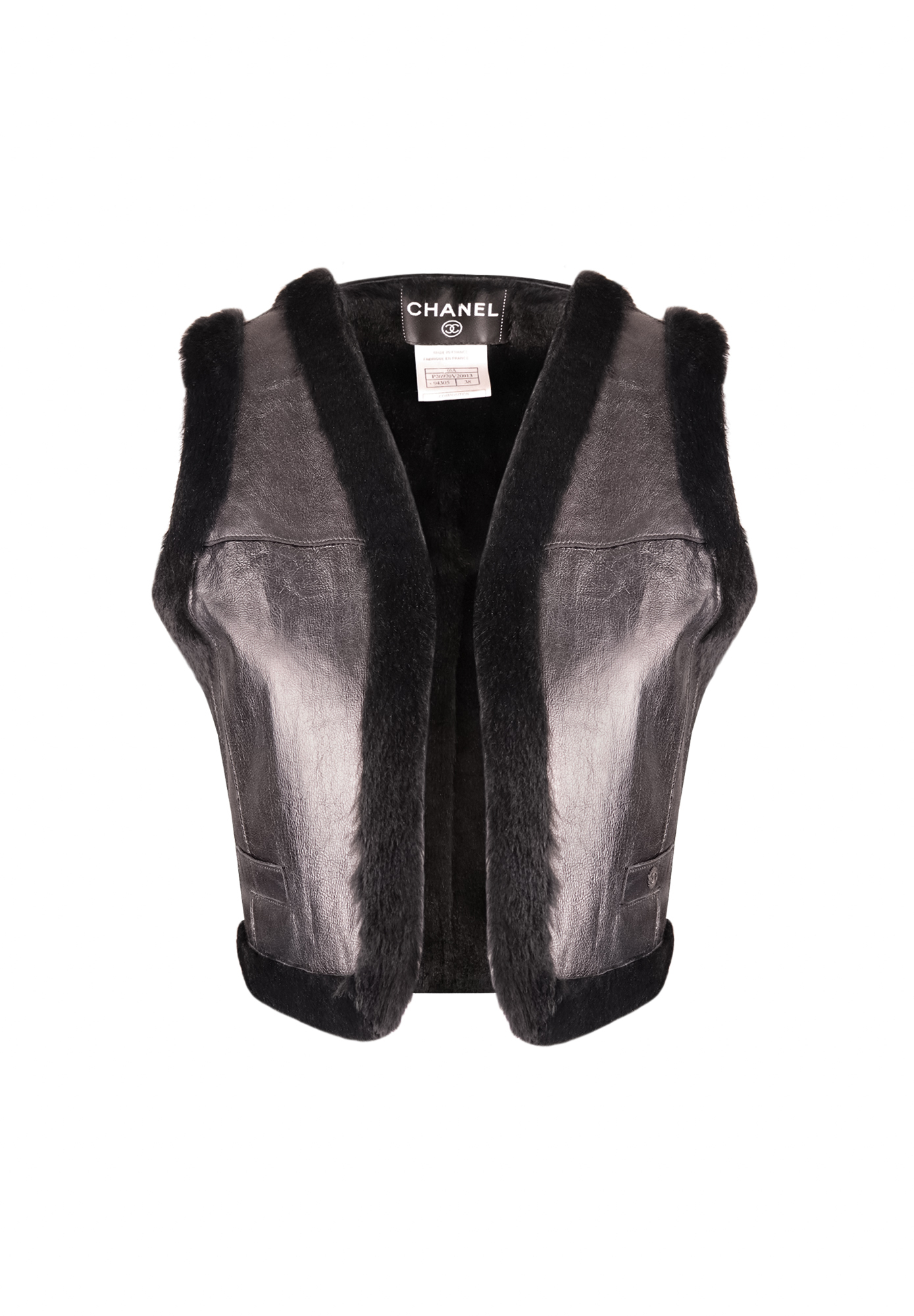 Жилет Chanel с меховой оторочкой