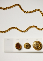 Клипсы Chanel с кабошонами