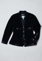 Вечерний жакет Chanel с пуговицами в виде камелий