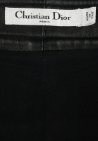 Черные кожаные брюки Christian Dior