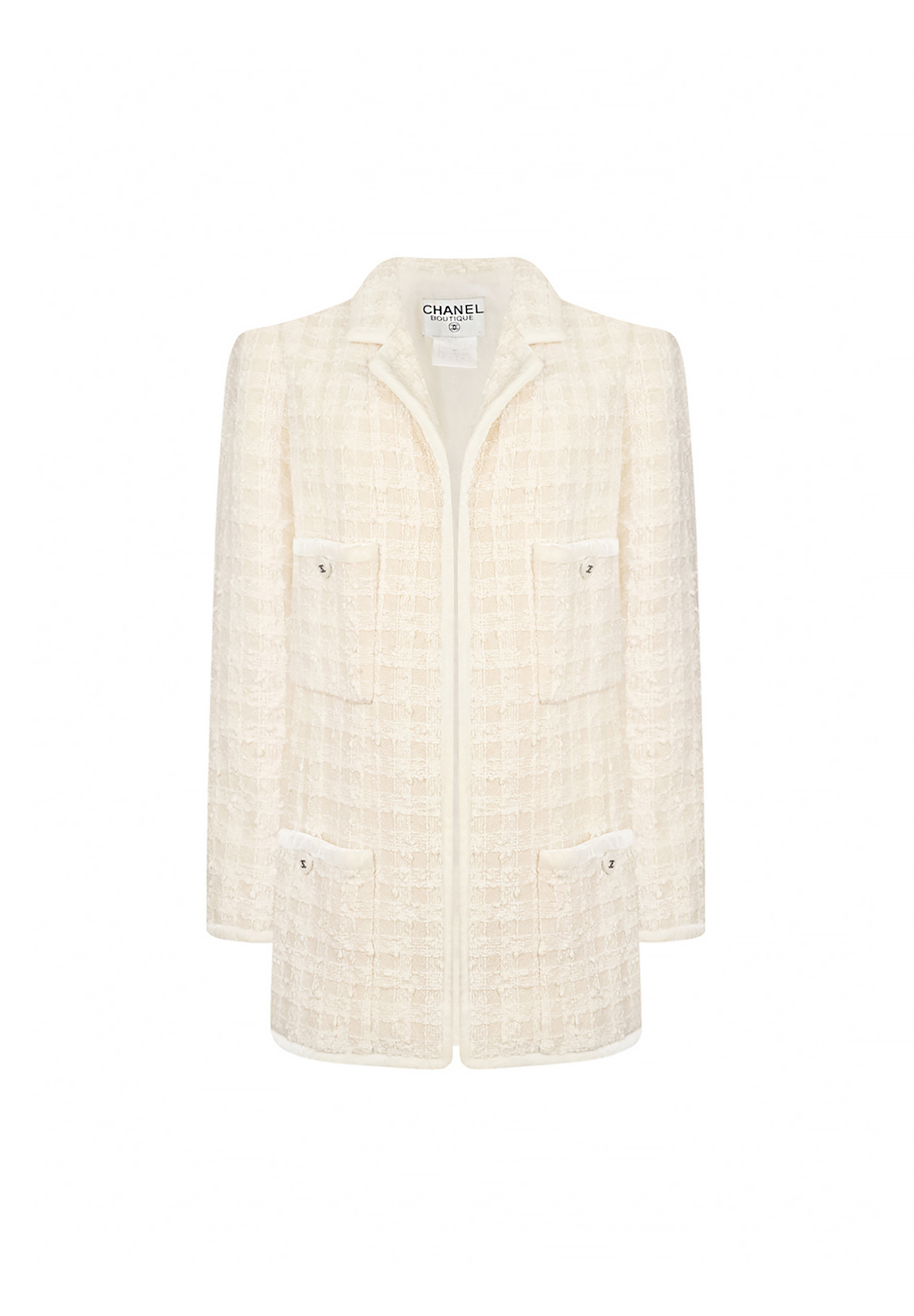 Удлиненный жакет Chanel в клетку