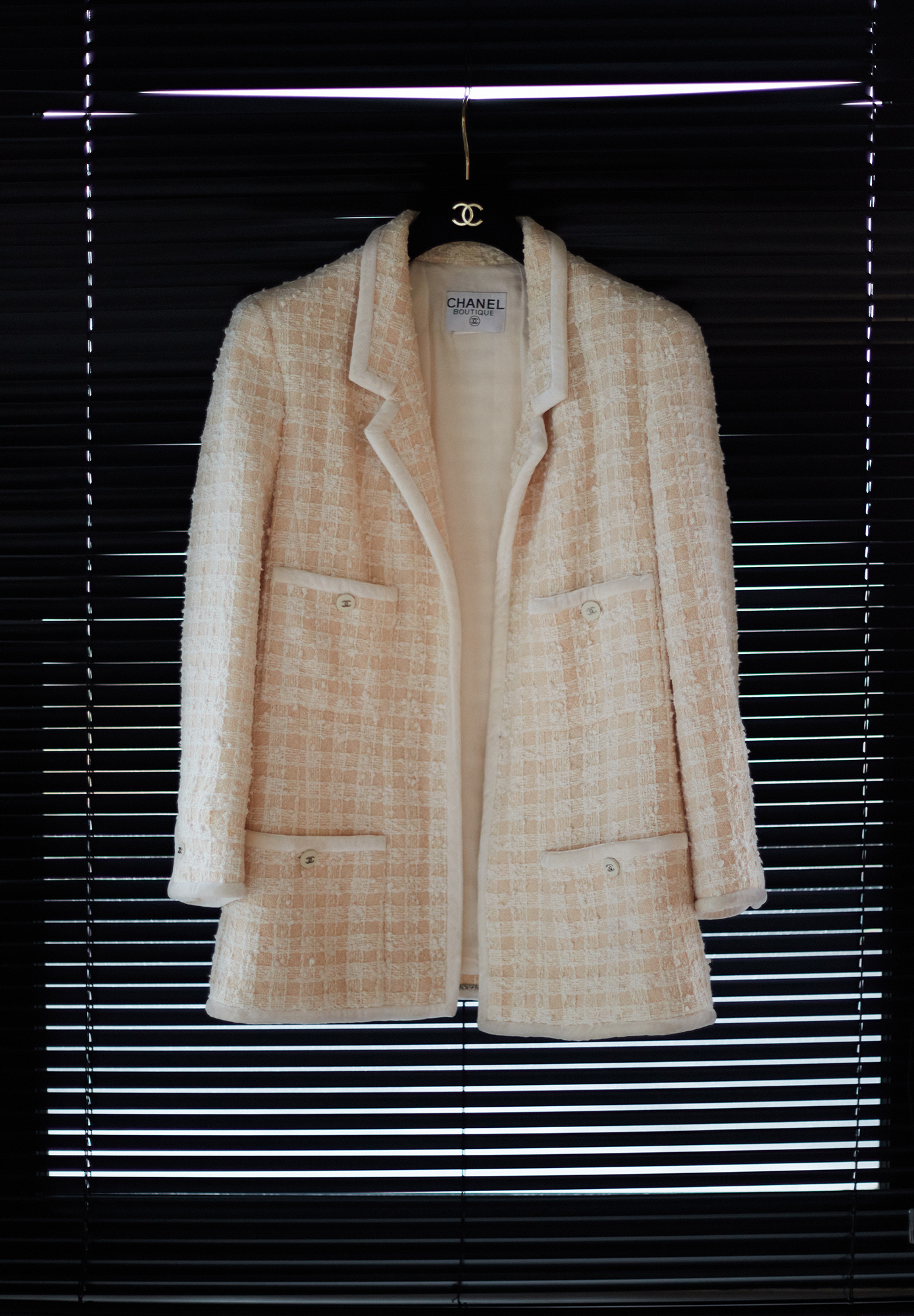 Удлиненный жакет Chanel в клетку