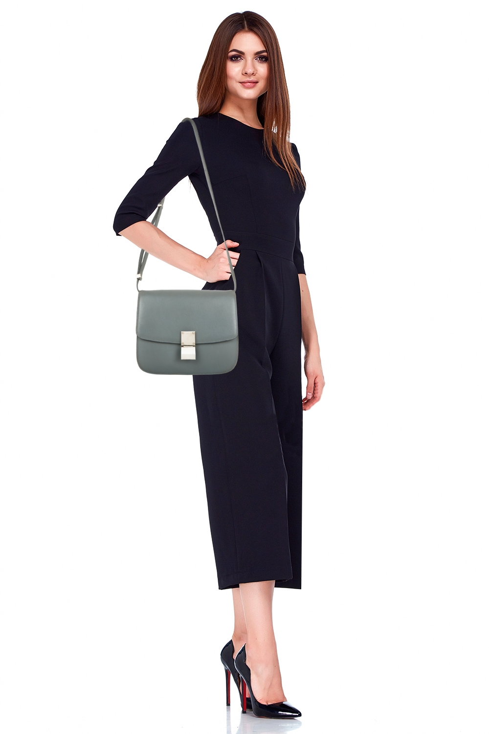 Серая сумка Celine Classic Box