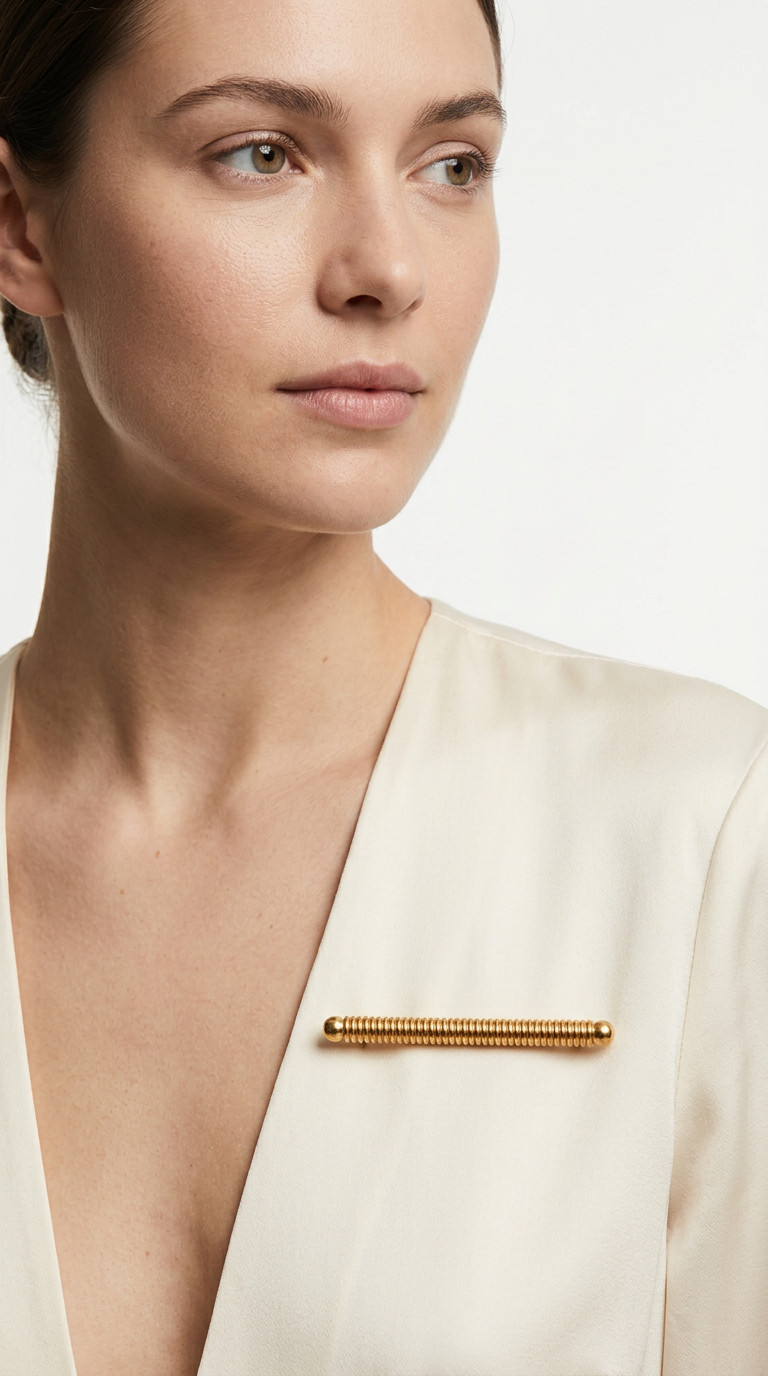 Рельефная брошь Chanel