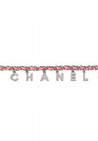 Светло-розовый пояс Chanel с подвесками