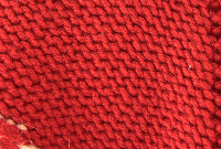 Красное пончо Chanel