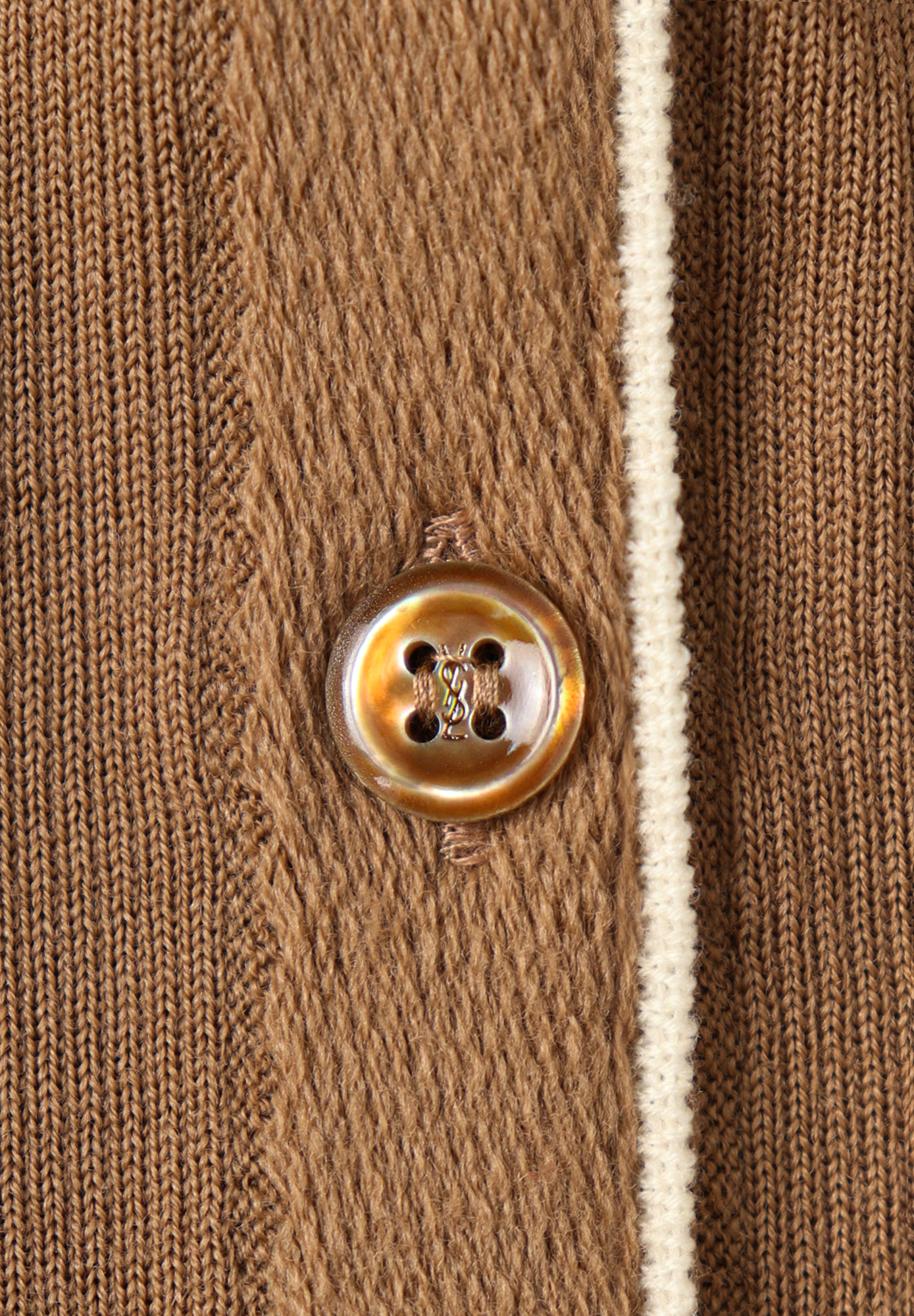 Светло-коричневый топ Yves Saint Laurent