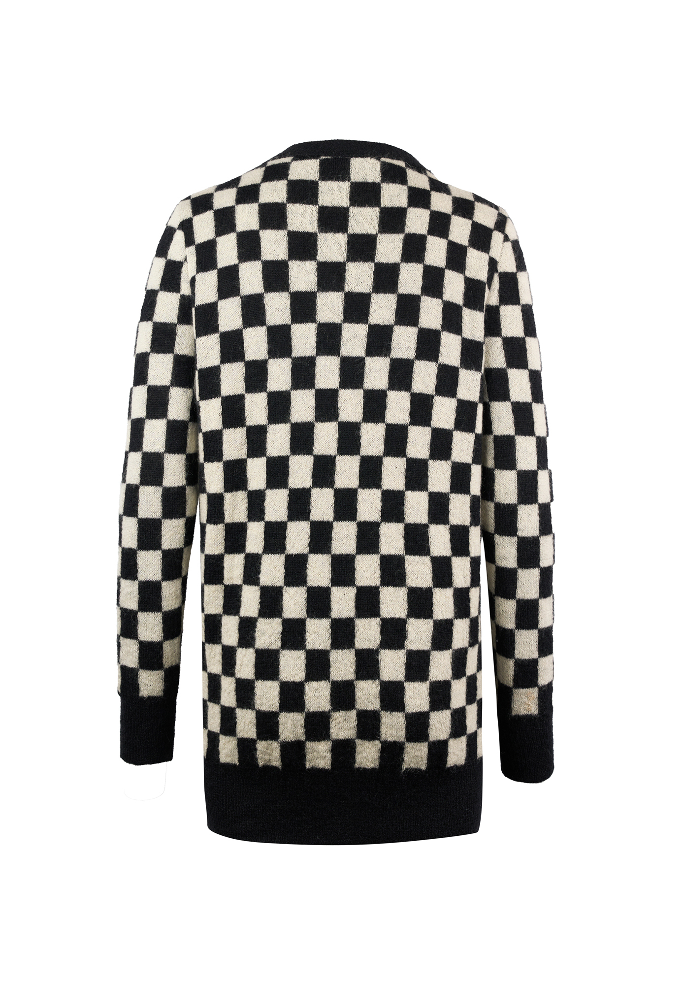 Черно-белый кардиган Saint Laurent 