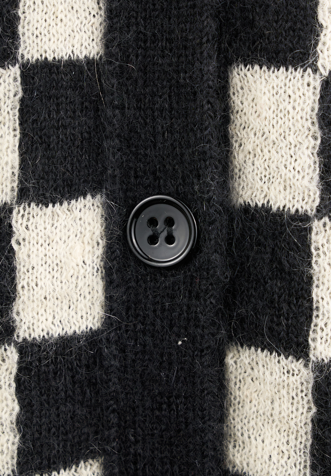 Черно-белый кардиган Saint Laurent 