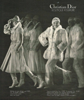 Шуба Christian Dior из меха рыси 