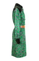 Шерстяное платье Yves Saint Laurent с бархатом