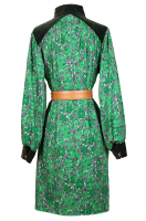 Шерстяное платье Yves Saint Laurent с бархатом