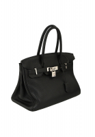 Черная сумка Hermès Birkin Clemence 30