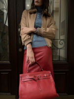 Сумка Hermès Kelly Flat 35 Rouge Piment Swift