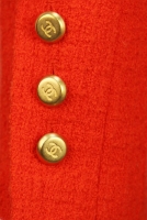 Алый твидовый жакет Chanel