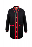 Чёрное шерстяное пальто Gucci