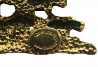 Винтажная брошь с бегемотами