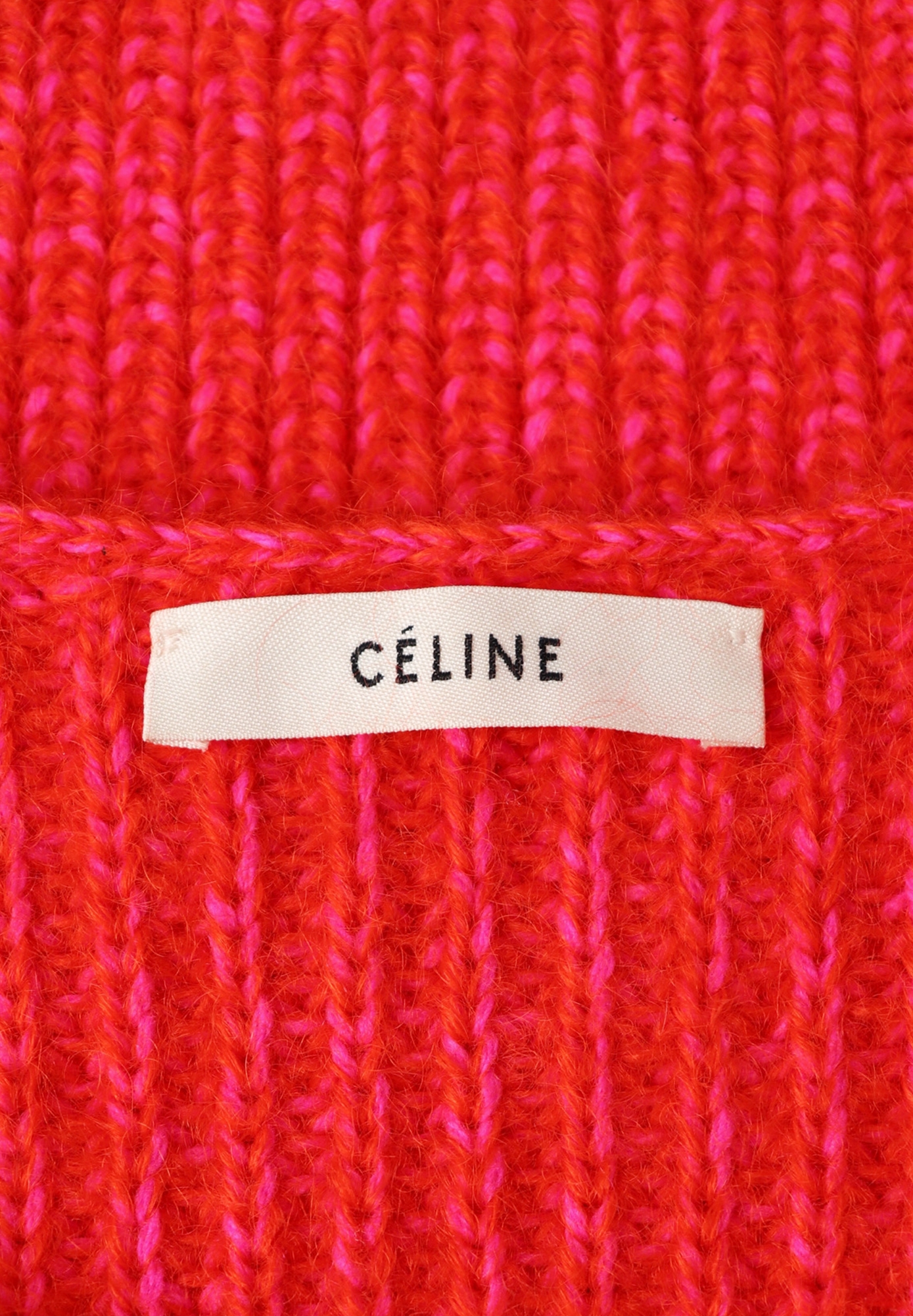 Вязаный свитер Céline с окантовкой