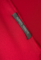 Шелковое алое платье Alberta Ferretti