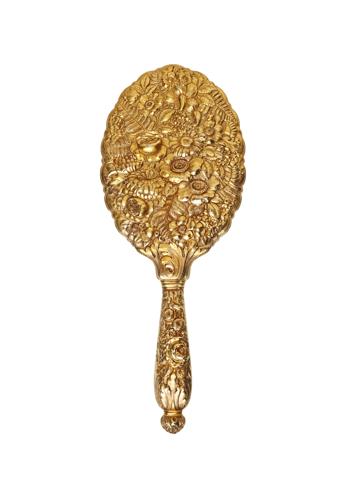 Зеркало Tiffany&Co с цветочным орнаментом