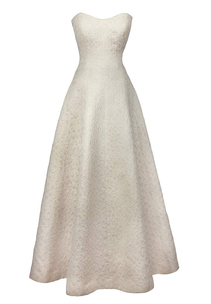 Платье в пол из набивного шелка