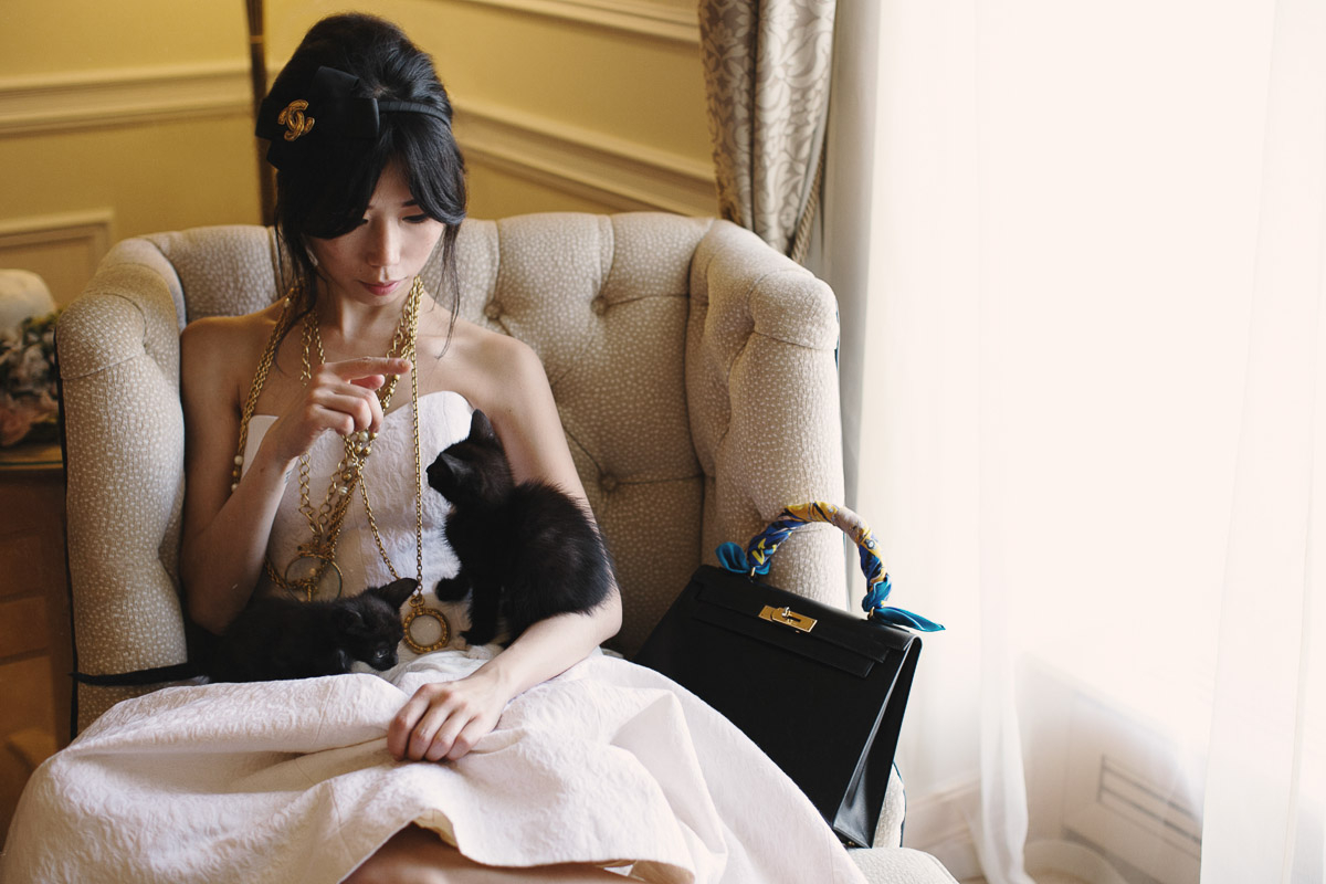 Платье в пол из набивного шелка