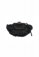 Черный кожаный клатч Christian Dior