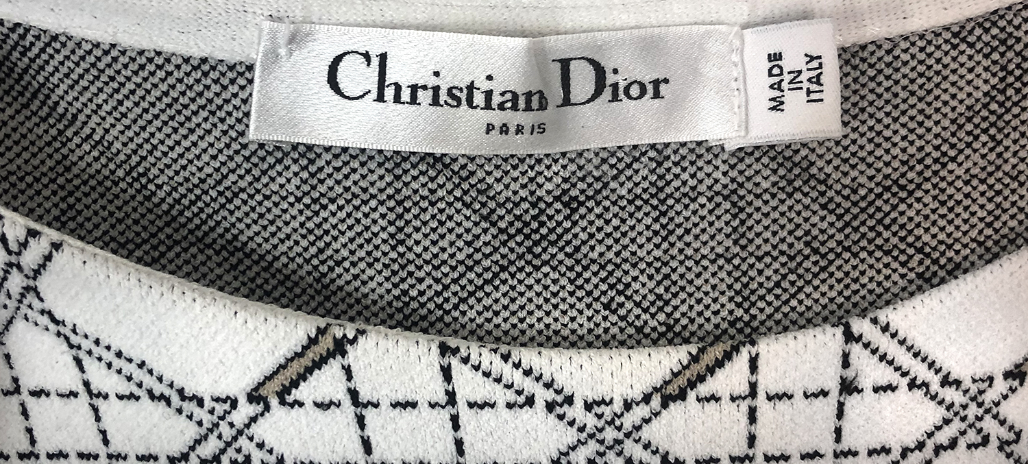 Топ Christian Dior с принтом
