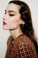 Клипсы с чёрной эмалью