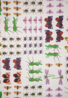 Белый платок Gucci с принтом насекомых