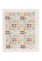 Белый платок Gucci с принтом насекомых