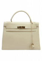 Светло-бежевая сумка Hermès Kelly 32
