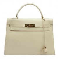 Светло-бежевая сумка Hermès Kelly 32