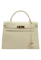 Светло-бежевая сумка Hermès Kelly 32