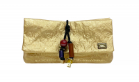 Золотистый клатч Louis Vuitton
