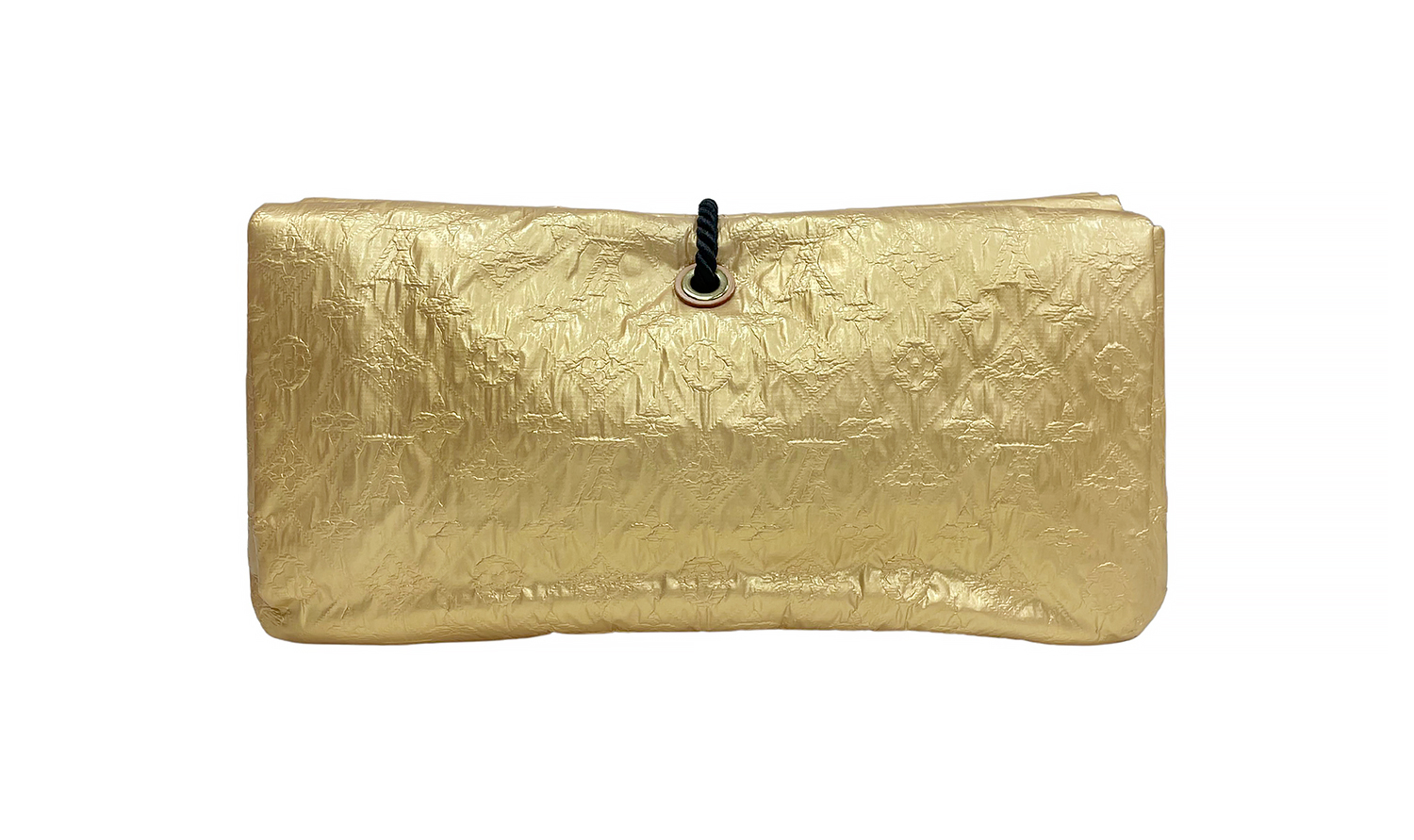Золотистый клатч Louis Vuitton