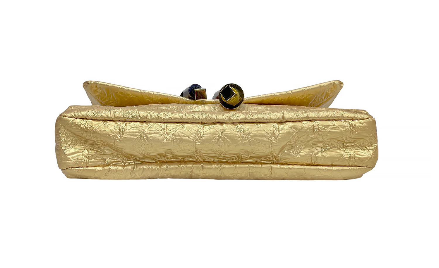 Золотистый клатч Louis Vuitton