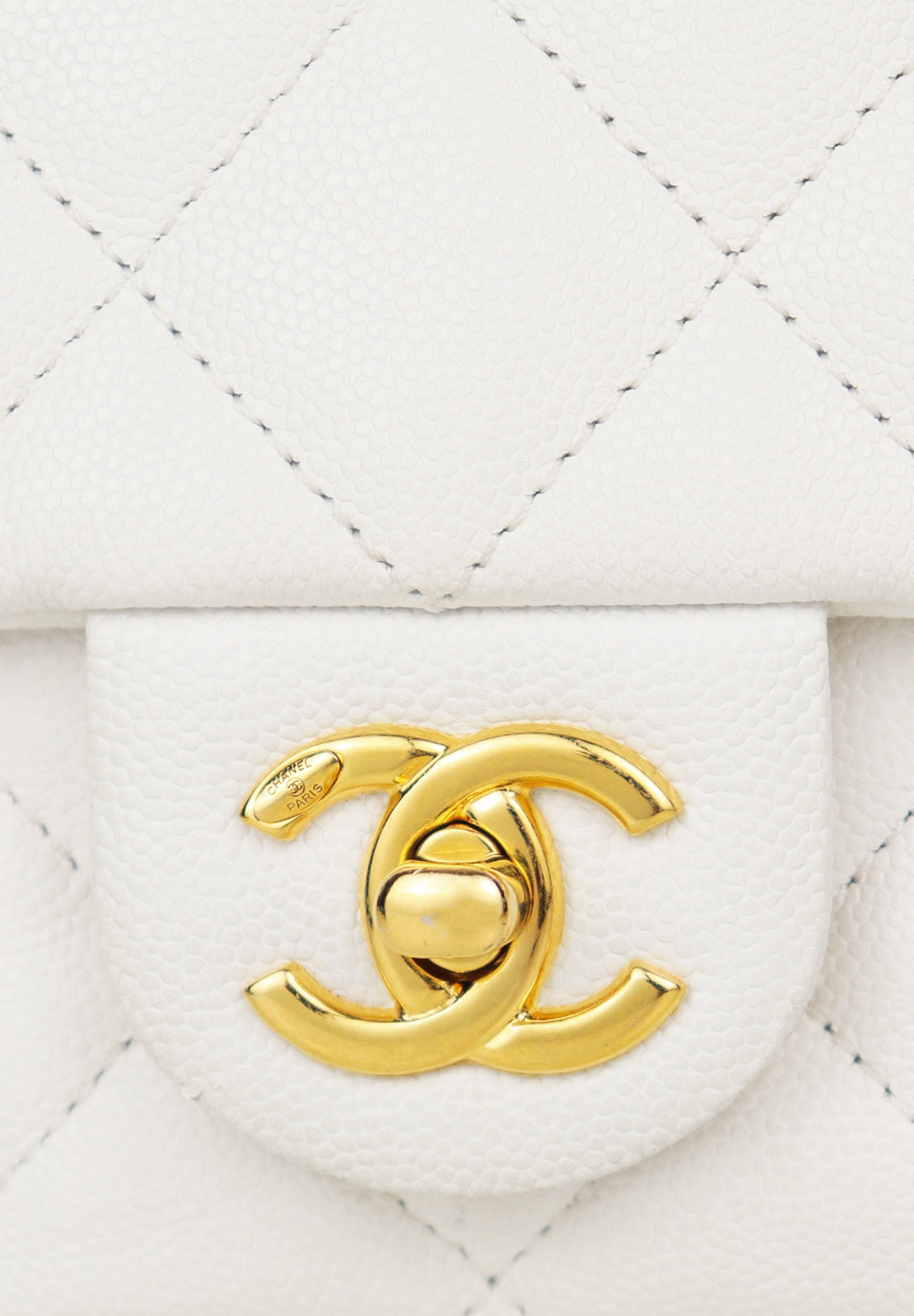 Белая сумка Chanel Coco You Mini Flap