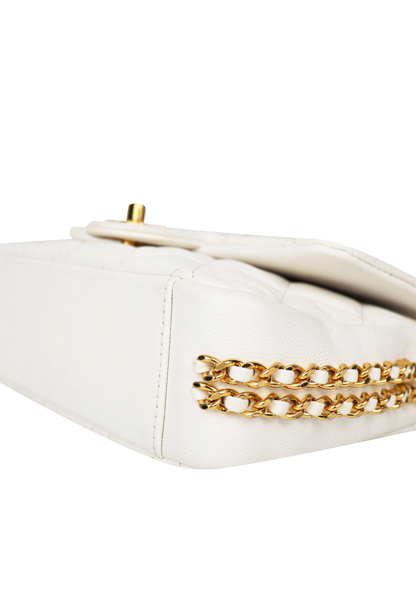 Белая сумка Chanel Coco You Mini Flap