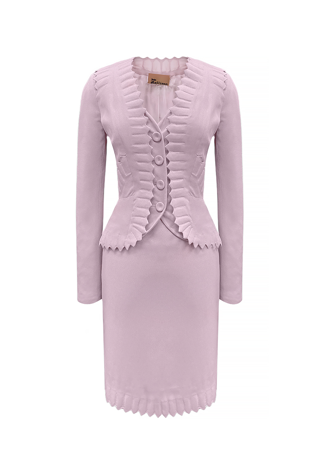 Розовый костюм John Galliano