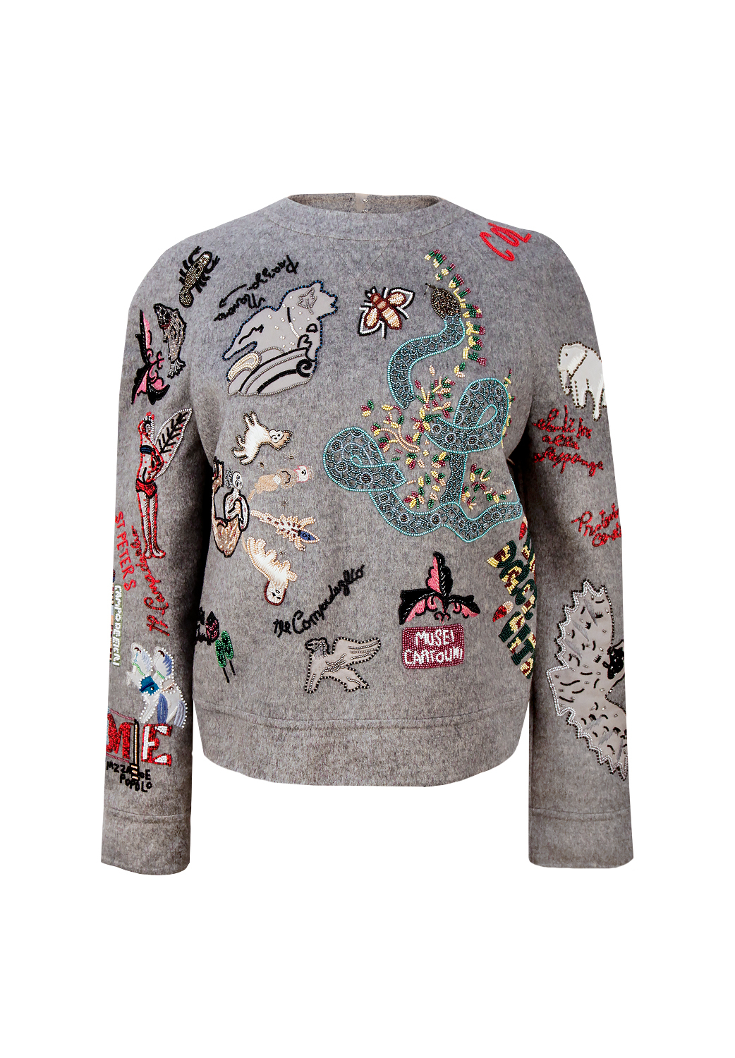 Расшитый бисером свитшот Valentino