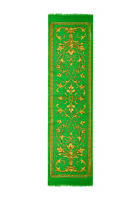 Зеленый шарф Versace с принтом