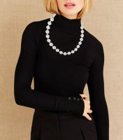 Жемчужное колье Lanvin с кристаллами