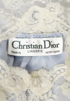 Голубое платье Christian Dior с кружевом