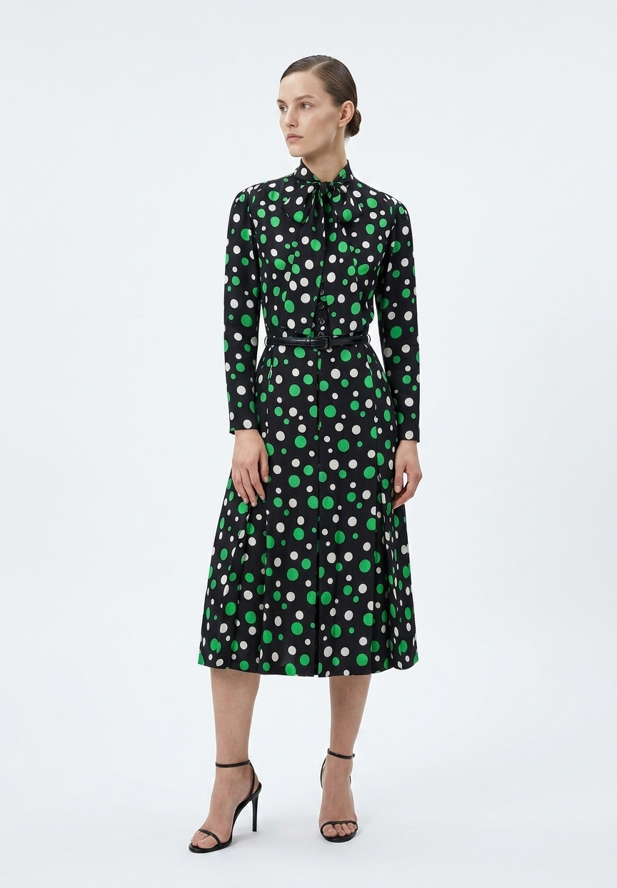 Платье Yves Saint Laurent haute couture в горох