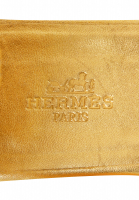 Золотистые сандалии-гладиаторы Hermès