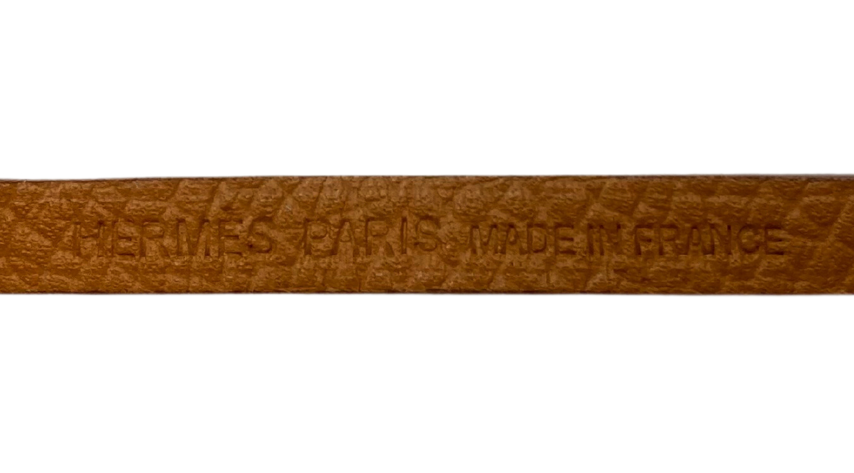 Брелок Hermès Gold 'H' Lettre Epsom